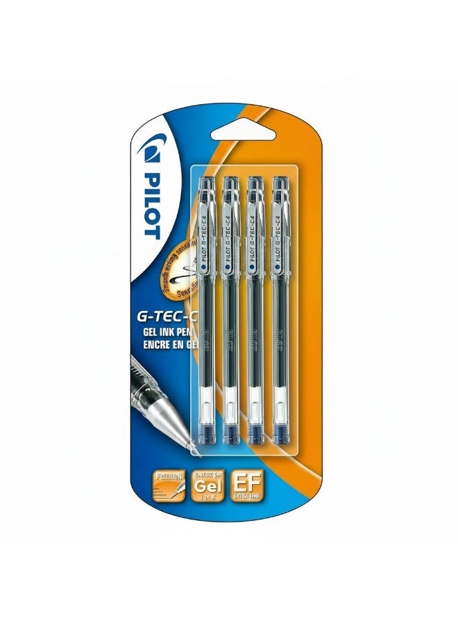 بايلوت قلم حبر جل بايلوت BL-GC4 جي-تيك C4، رأس دقيق 0.4 مم، حبر أزرق، عبوة من 4 أقلام - Image 1